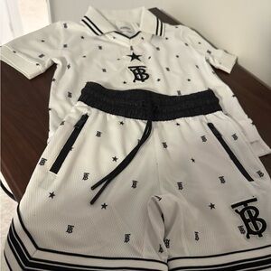 Burberry White Polo Shirt Classic Design